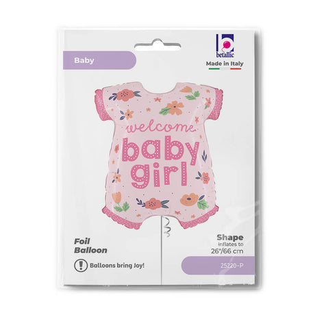 Ballon baby girl - Rose - 26" - Gonflage Hélium en boutique