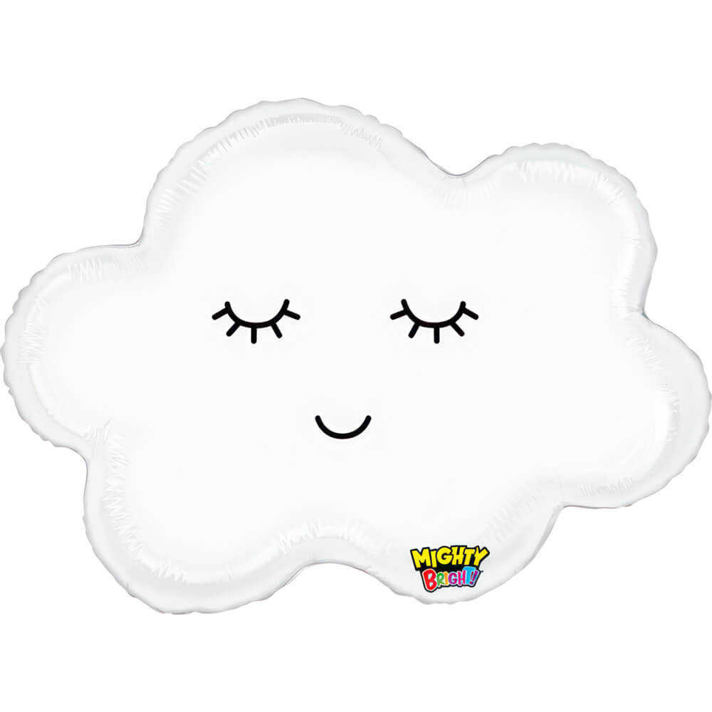 Ballon nuage blanc - 24" - Gonflage Hélium en boutique
