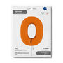 Ballon chiffre - Orange mat - 40" - Gonflage Hélium en boutique