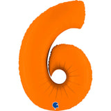 Ballon chiffre - Orange mat - 40" - Gonflage Hélium en boutique