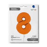 Ballon chiffre - Orange mat - 40" - Gonflage Hélium en boutique