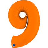 Ballon chiffre - Orange mat - 40" - Gonflage Hélium en boutique