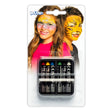 Set of 6 makeup crayons for children in assorted colors, packaged in a blister pack, ideal for face painting and creative makeup activities.