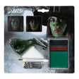 Witch makeup kit with witch nose, grease makeup, sponge, and applicator, perfect for Halloween costumes for adults and children.