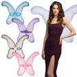 Children's fairy tale costume wings in four assorted colors, sized 80 x 76 cm, made of polyester, iron, and latex, perfect for girls' dress-up and imaginative play.