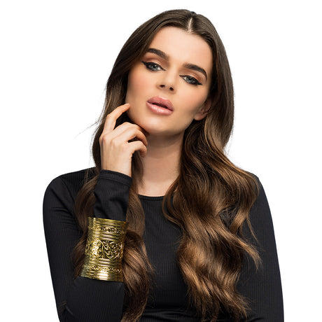 Elegant Noble of the Nile bracelet for women, crafted from 100% iron metal, inspired by Egyptian jewelry design, displayed with hangtag packaging.