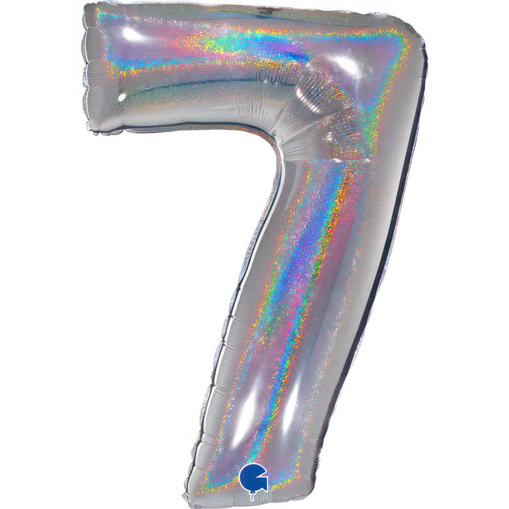 Ballon chiffre - Couleurs pailletées - 40"