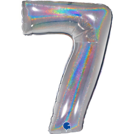Ballon chiffre - Couleurs pailletées - 40"