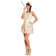 Adult women's 1920s flapper costume in size 36/38, featuring classic Charleston style and made from 100% polyester.