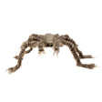 Hairy spider Halloween decoration measuring 50 x 70 cm, made of polyester, iron, and polystyrene, perfect for spooky party decor.