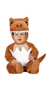 Déguisement dinosaure bébé brun et blanc 12-18 mois