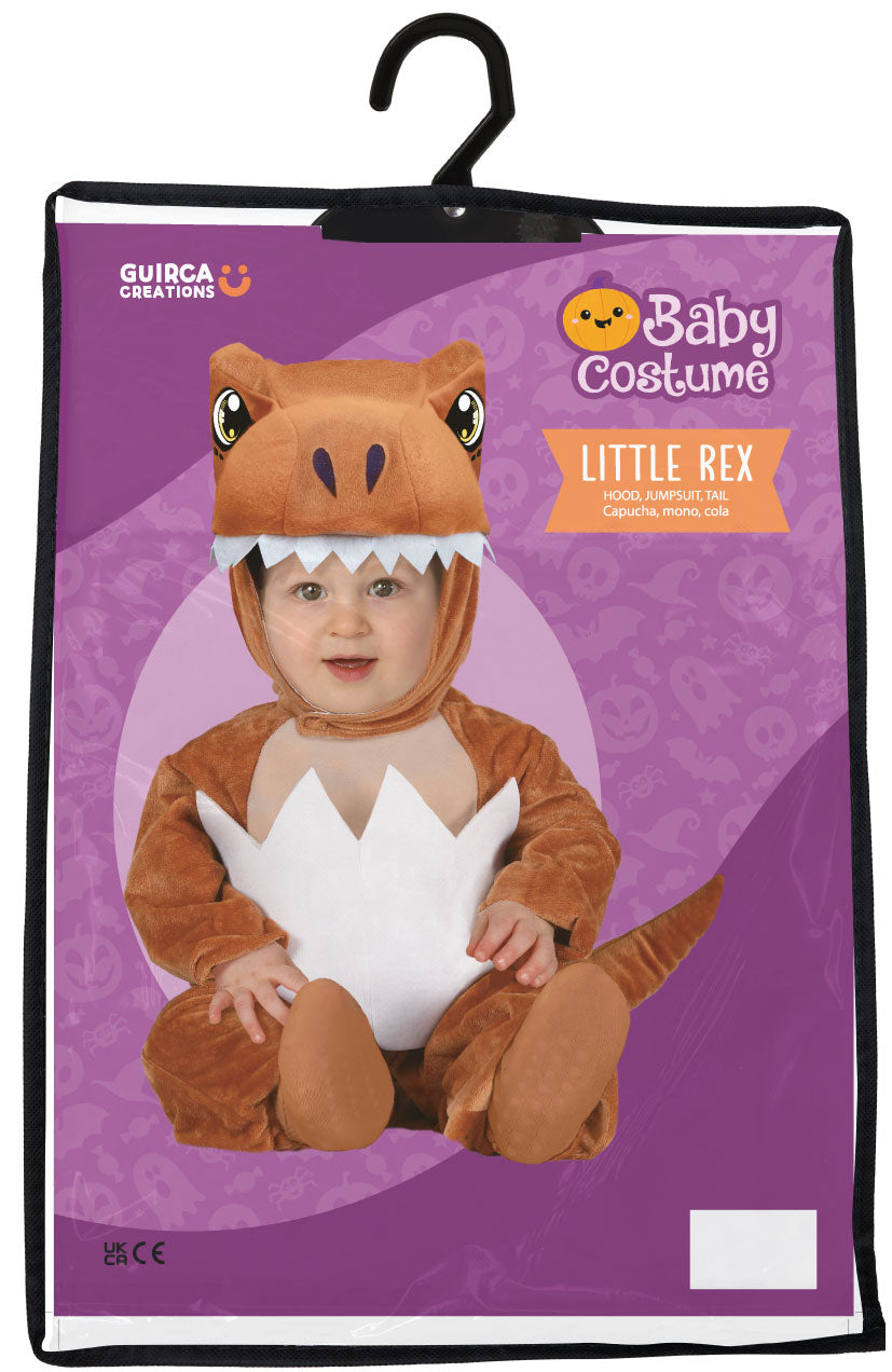 Déguisement dinosaure bébé brun et blanc 12-18 mois