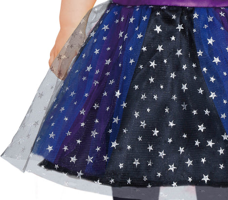 Déguisement sorcière étoilée bébé lilas et noir 12-18 mois