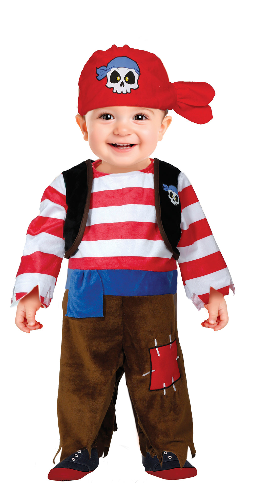 Baby Boy Pirate Costume - T-Shirt, Pants, and Scarf