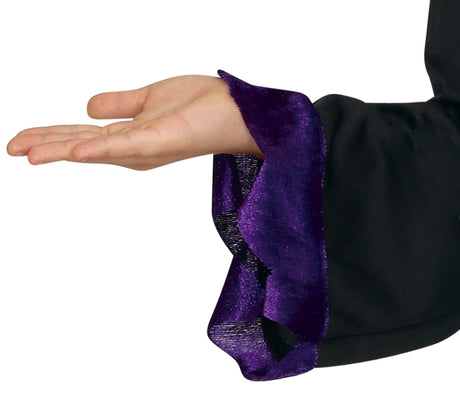 Déguisement fée maléfique enfant noir et lilas 5-6 ans