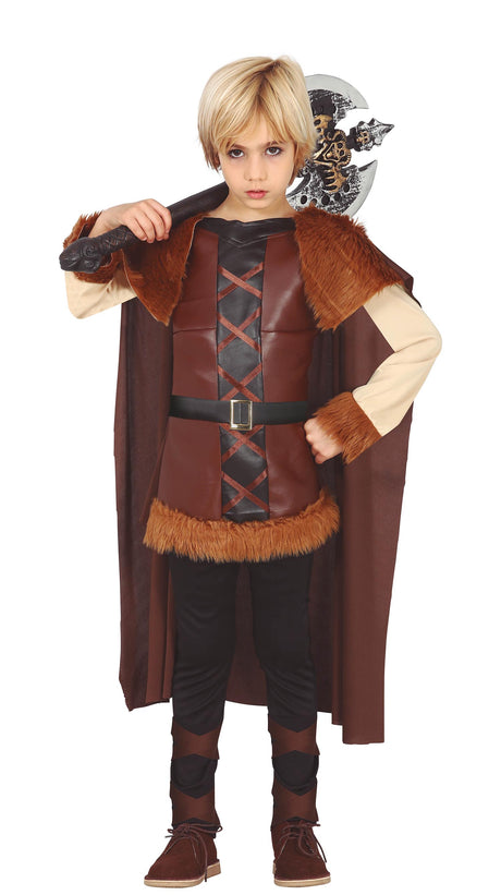 Déguisement Viking Garçon - Cape, Pantalon et Tunique