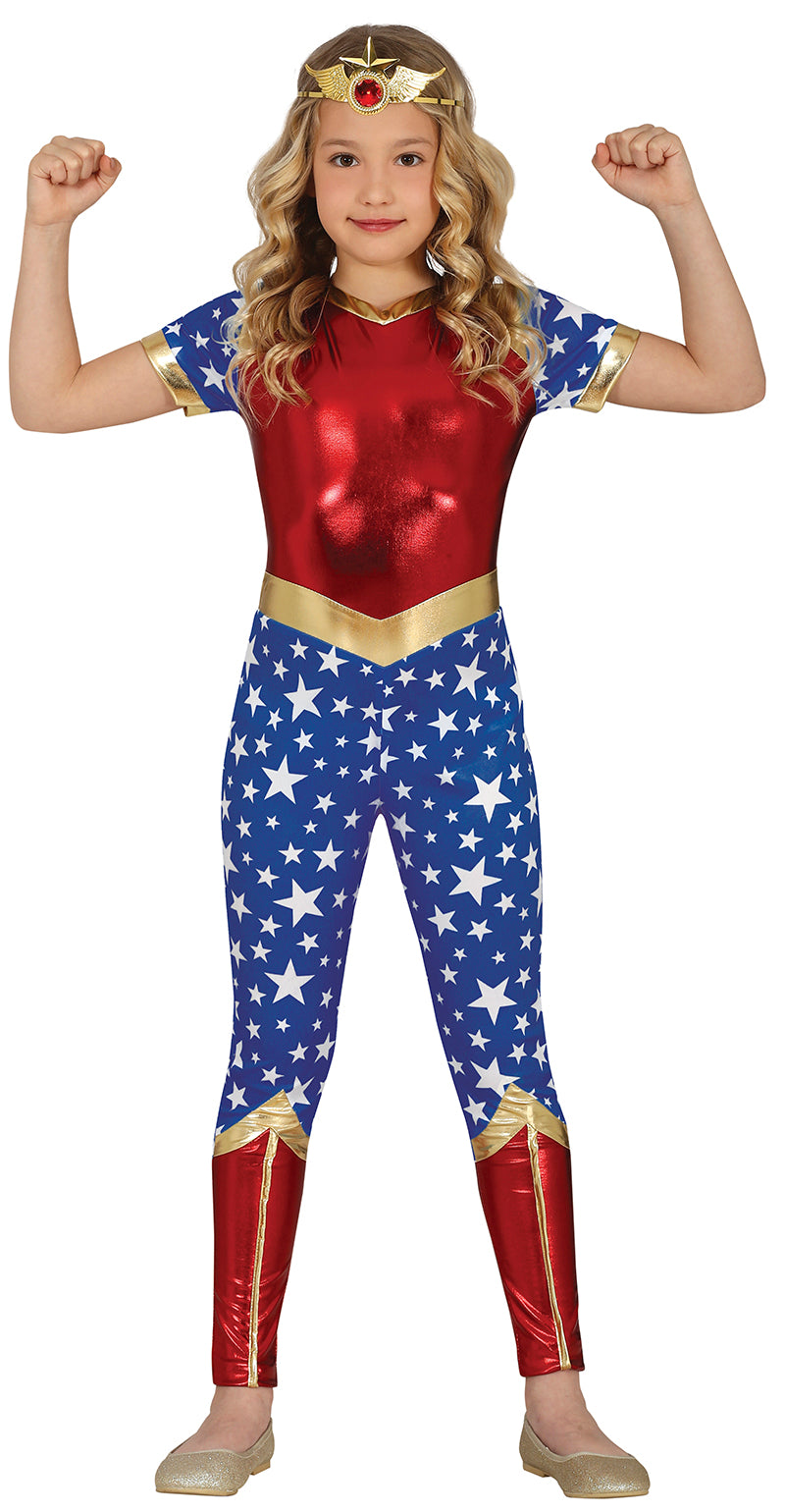 Déguisement Star Heroine Fille - Combinaison