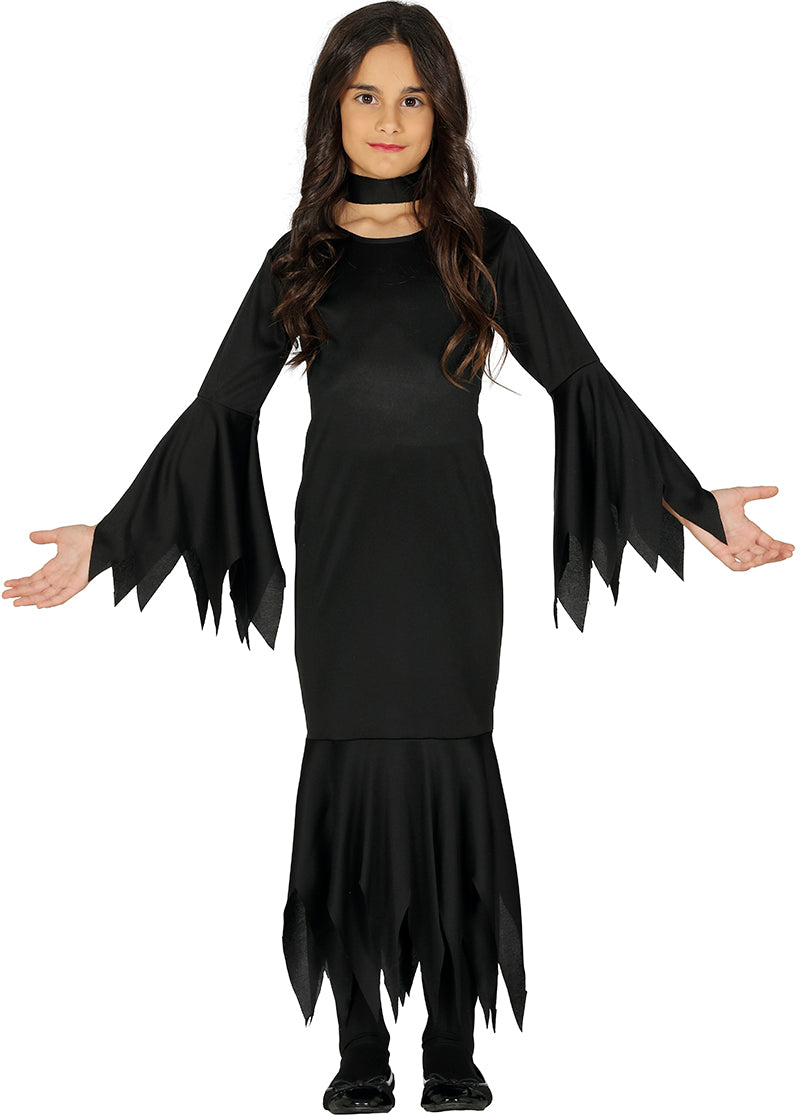 Déguisement lady monstre noir enfant 3-4 ans - Halloween