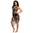 Adult women's voodoo costume in size 36/38, Halloween outfit made of 100% polyester, ideal for adult Halloween parties.