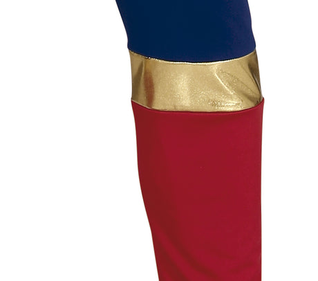 Déguisement super-héros adulte rouge et bleu taille M