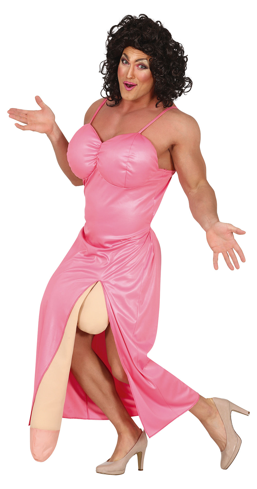 Big Drag Men's Costume - Dress, Belt, and Penis