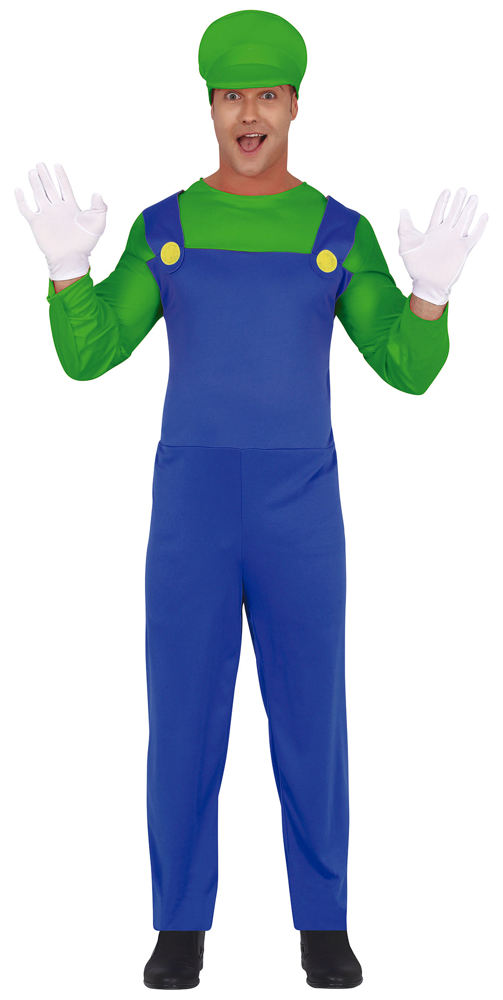 Men's Train Driver Costume - T-Shirt, Hat and Overalls