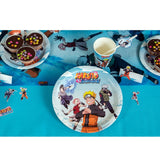 Assiettes Naruto Shippuden © en carton sans plastique – anniversaire manga – lot de 8 – 23 cm