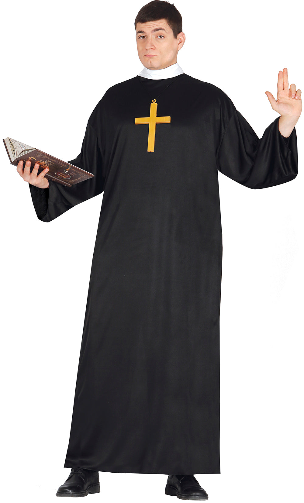Men's Priest Costume - Collar and Cassock
