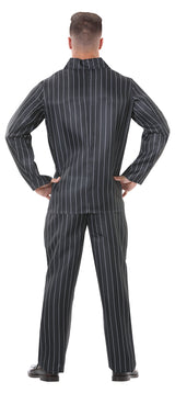 Black adult gangster costume - 1920s - Size L