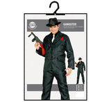 Black adult gangster costume - 1920s - Size L