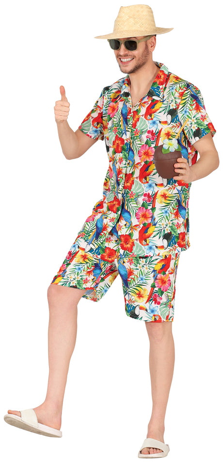 Déguisement explorateur adulte multicolore polyester