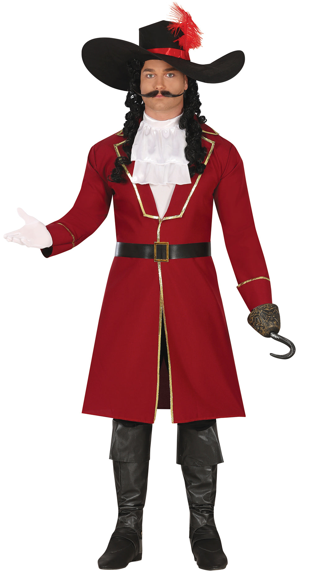 Men's Pirate Costume - Jacket, Belt, and Chest Piece