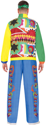 Adult 80s multicoloured hip hop costume