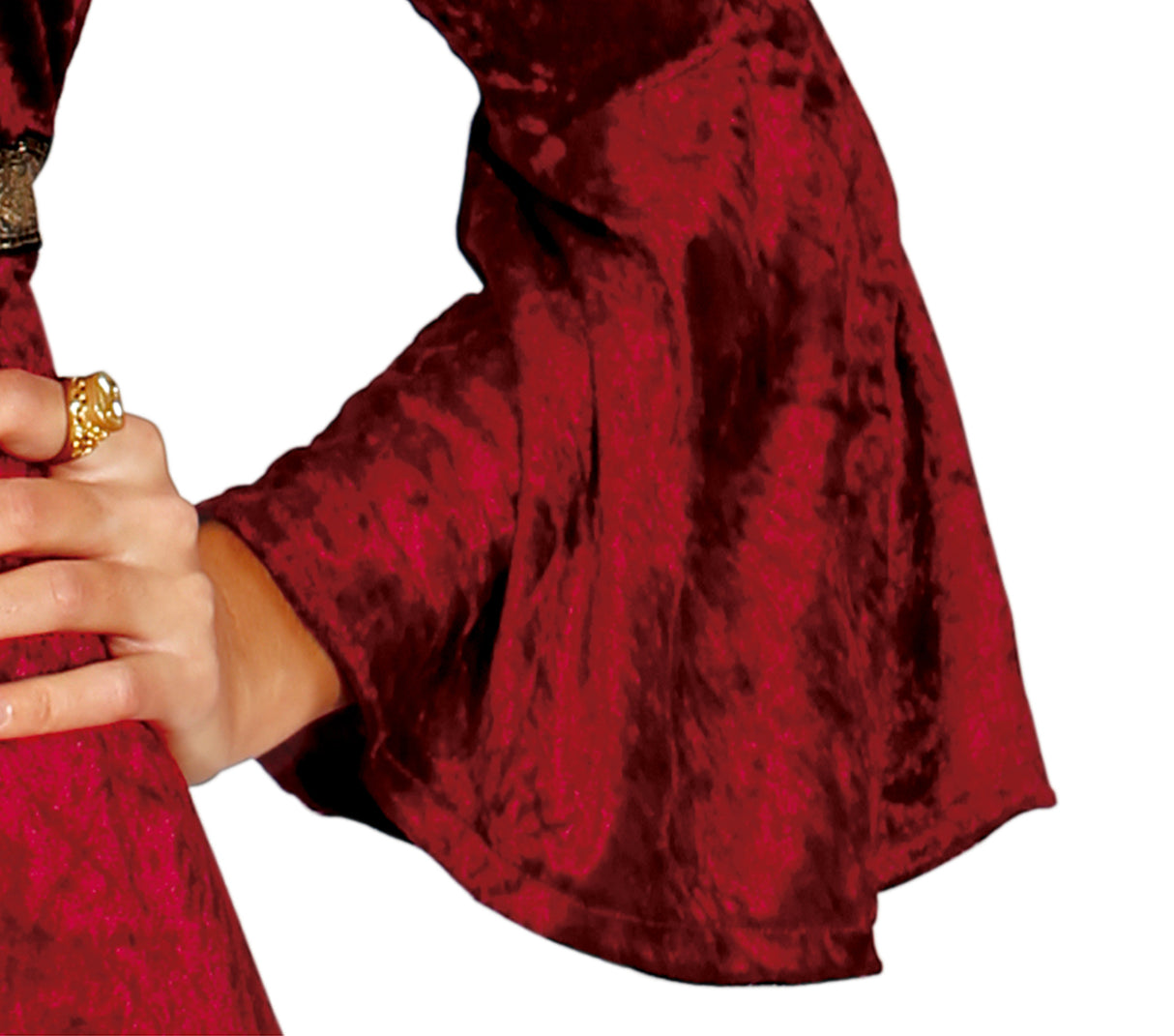 Medieval lady costume, burgundy, adult size L
