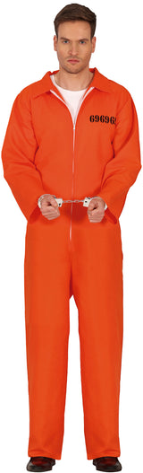 Men's Prisoner Costume - Jumpsuit