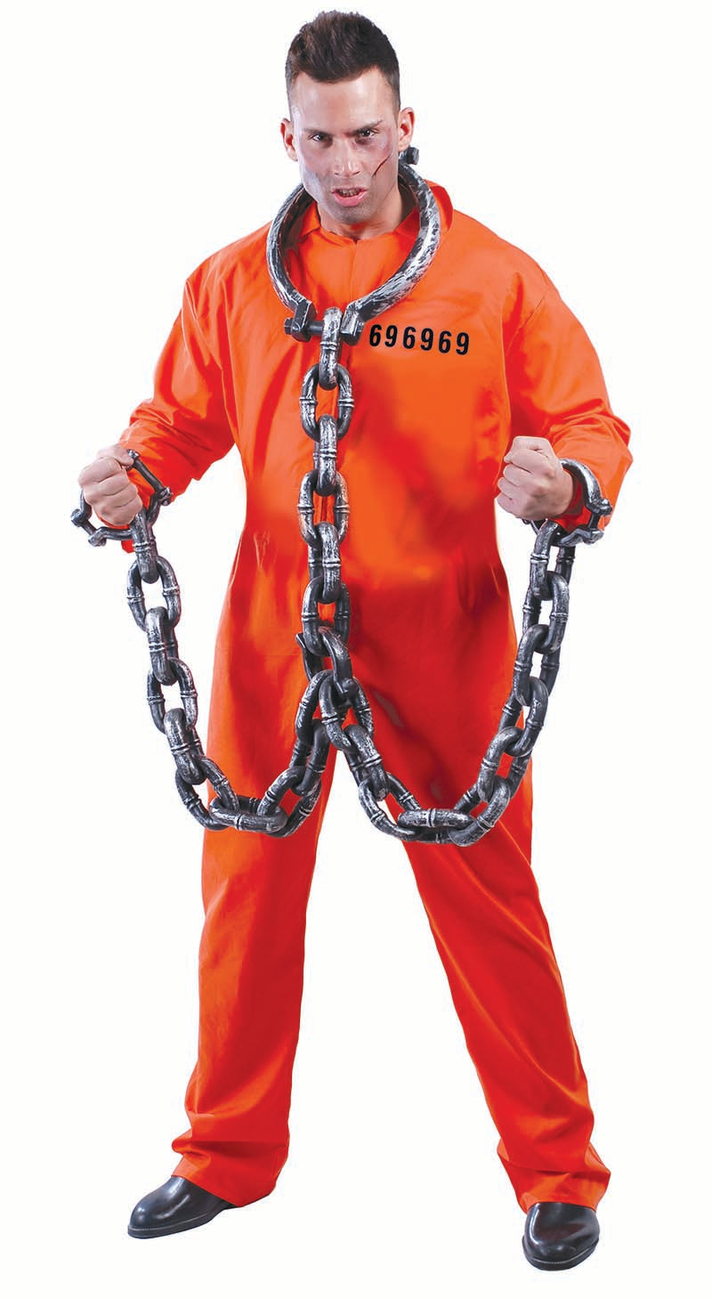 Men's Prisoner Costume - Jumpsuit