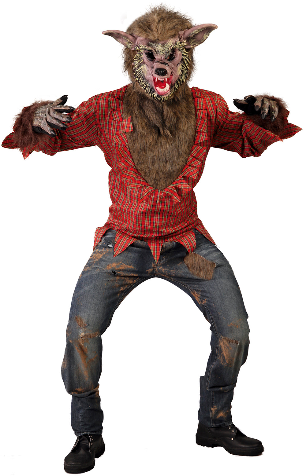Men's Wolf Costume - Shirt and Mask