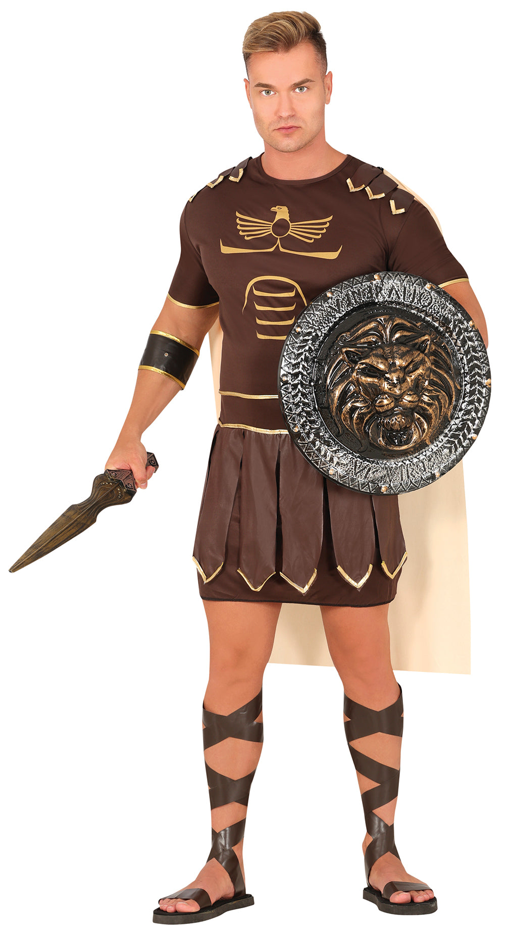 Men's Gladiator Costume - Cape and Tunic