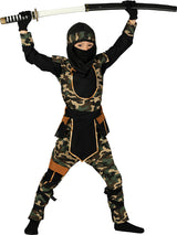 Boys' Ninja Commando Costume - Hood, Tunic, and Trousers