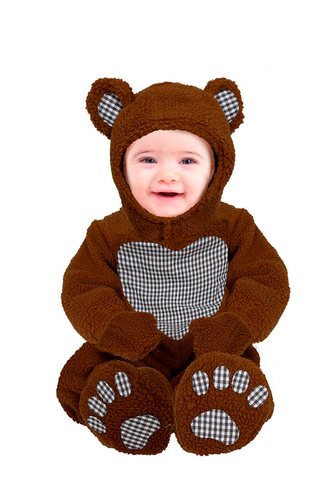 Déguisement ourson bébé brun et gris 12-18 mois