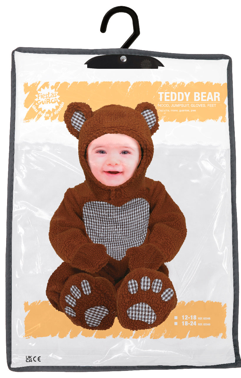 Déguisement ourson bébé brun et gris 12-18 mois