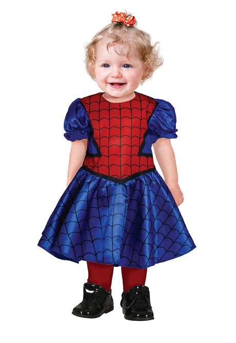 Déguisement bébé super-héroïne rouge et bleu 12-18 mois