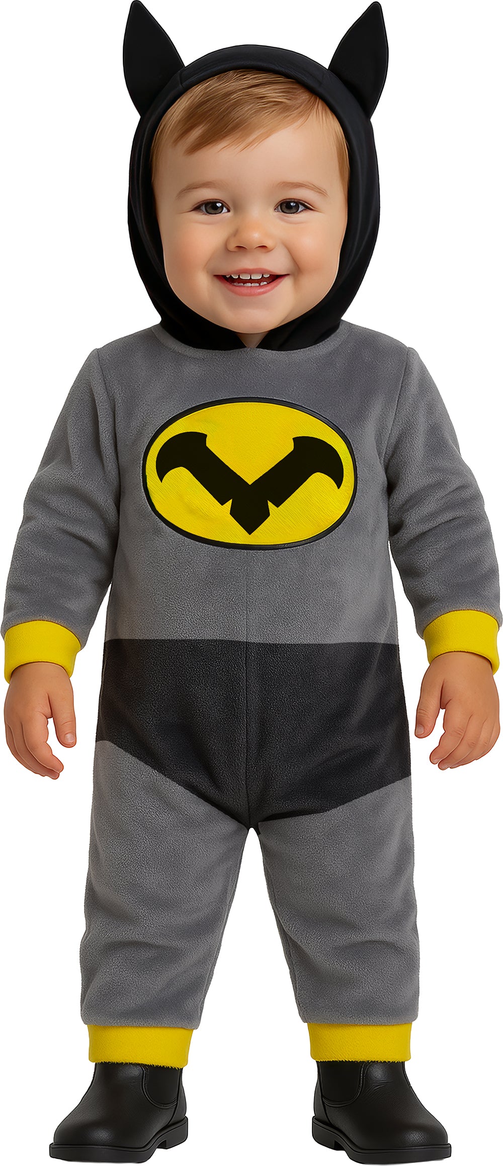 Déguisement bébé super-héros gris - 12 à 18 mois - polyester