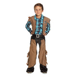 Children's cowboy costume Dustin for boys ages 4-6, western outfit made of 100% polyester, perfect for dress-up and themed parties.