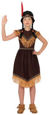 Indian Girl Costume - Headband and Dress