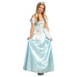 Adult women's Princess Maribel costume in size 36/38, royal fairy tale dress made of 100% polyester, displayed with garment bag and hanger.