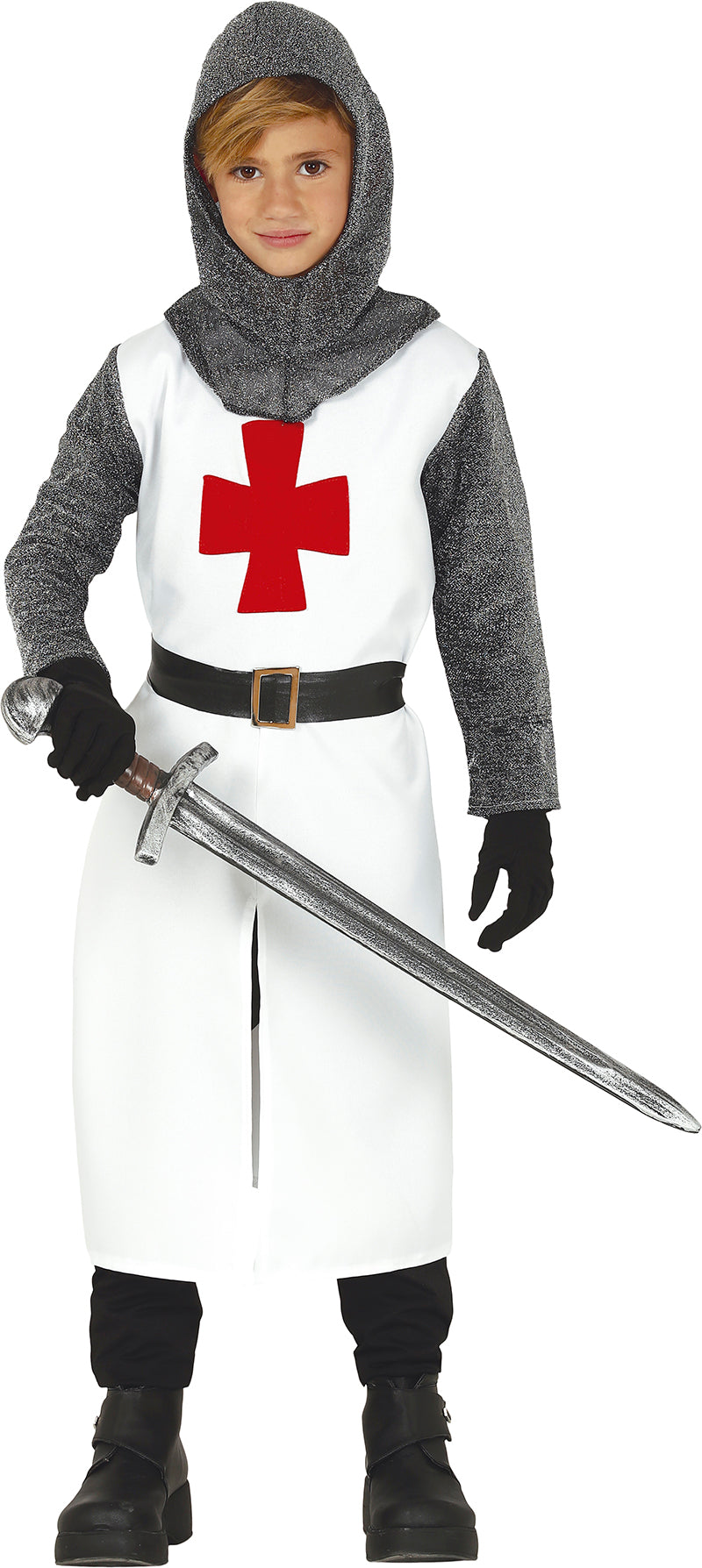 Déguisement Tempelier Garçon - Capuche, Tunique, Ceinture et Pantalon