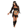 Adult women’s She-wolf costume in size 36/38 made of 100% polyester, ideal for themed parties or events.