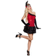 Adult women's 1920s Flapper Ruby costume in medium size, featuring vintage-inspired design and 100% polyester material, ideal for themed parties and events.
