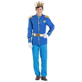 Adult royal prince costume for men in XL size, 100% polyester, ideal for fairy tale themed parties and events.